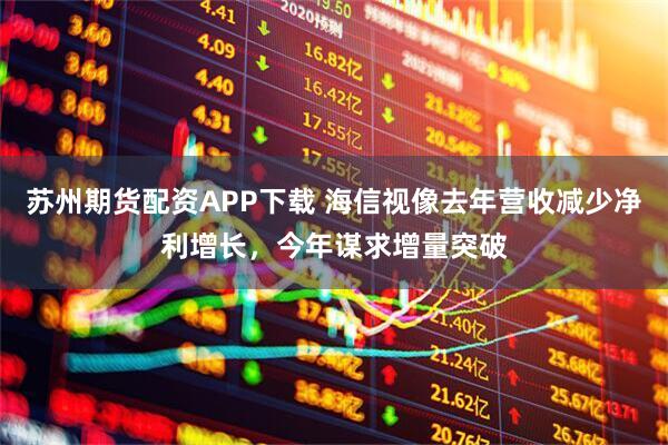苏州期货配资APP下载 海信视像去年营收减少净利增长，今年谋求增量突破