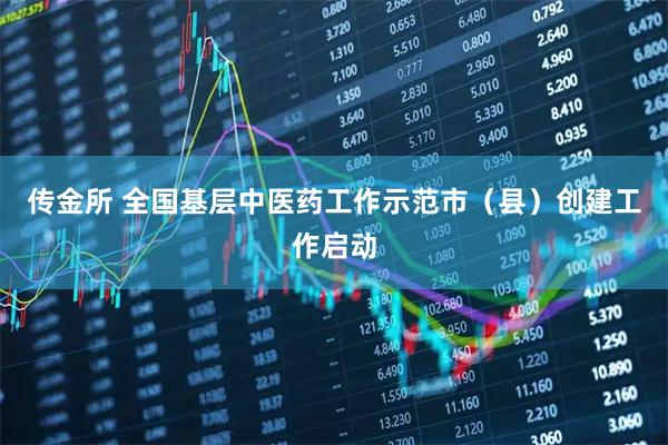 传金所 全国基层中医药工作示范市（县）创建工作启动